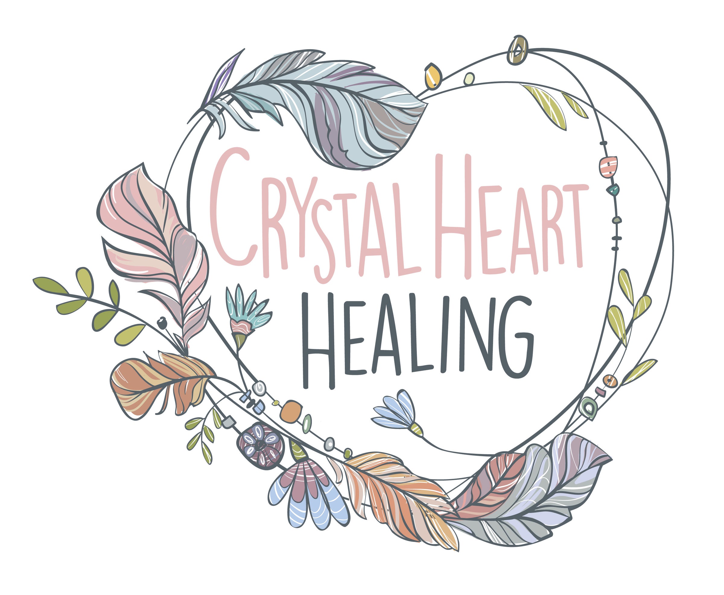 Crystal Heart Healing logo